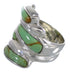 Turquoise Silver Southwest Jewelry Ring Size 6 AX87369